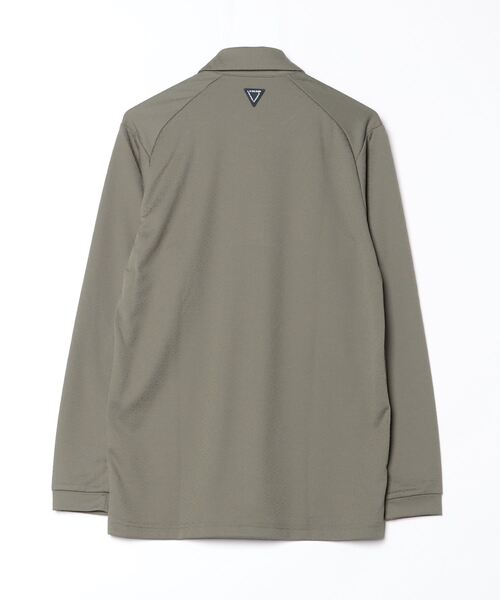 le coq sportif GOLF(ルコックスポルティフゴルフ)の「【le coq sportif GOLF】吸汗速乾/ストレッチ/UVカットジャガード長袖シャツ ゴルフウェア(ポロシャツ・メンズ・カーキ/ネイビー/ホワイト・M/L/XL/3L)」の8枚目の写真