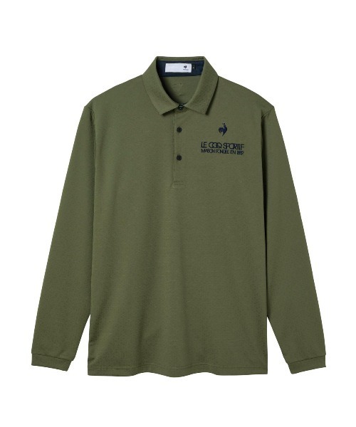 【le coq sportif GOLF】吸汗速乾/ストレッチ/UVカットジャガード長袖シャツ ゴルフウェア