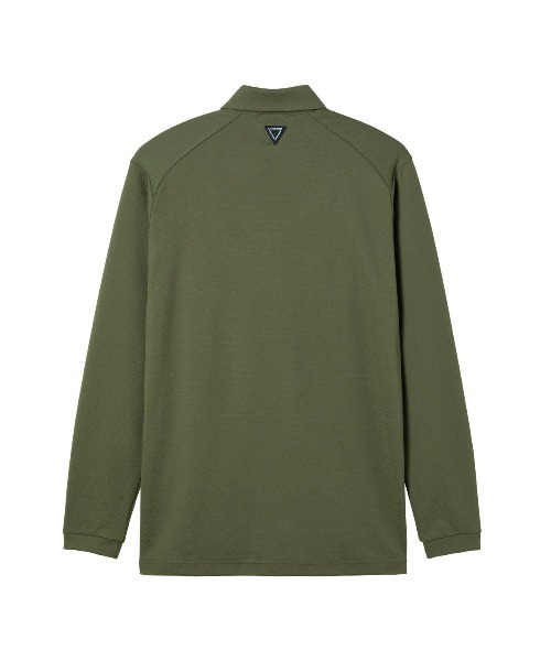 le coq sportif GOLF(ルコックスポルティフゴルフ)の「【le coq sportif GOLF】吸汗速乾/ストレッチ/UVカットジャガード長袖シャツ ゴルフウェア(ポロシャツ・メンズ・カーキ/ネイビー/ホワイト・M/L/XL/3L)」の6枚目の写真