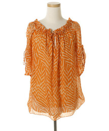 Milly（ミリー）の「半袖ブラウス（シャツ/ブラウス）」