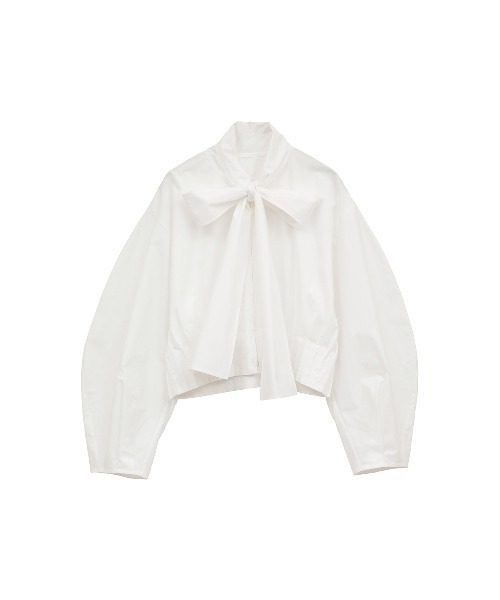CLANE（クラネ）の「RIBBON ZIP SHIRTS（シャツ/ブラウス・レディース・ホワイト・1/2）」の10枚目の写真
