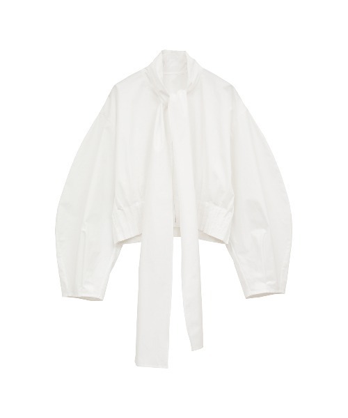 CLANE（クラネ）の「RIBBON ZIP SHIRTS（シャツ/ブラウス・レディース・ホワイト・1/2）」の18枚目の写真