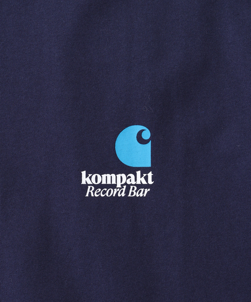 Carhartt WIP(カーハートダブリューアイピー)の「Carhartt WIP x Kompakt Record Bar T-Shirt(Tシャツ/カットソー・メンズ・ブルー/グレー・MEDIUM/LARGE)」の9枚目の写真