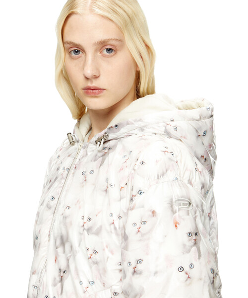 DIESEL（ディーゼル）の「ウィメンズ パファージャケット W-INNER-R1（ブルゾン・レディース・ホワイト系その他・38/40/42）」の2枚目の写真