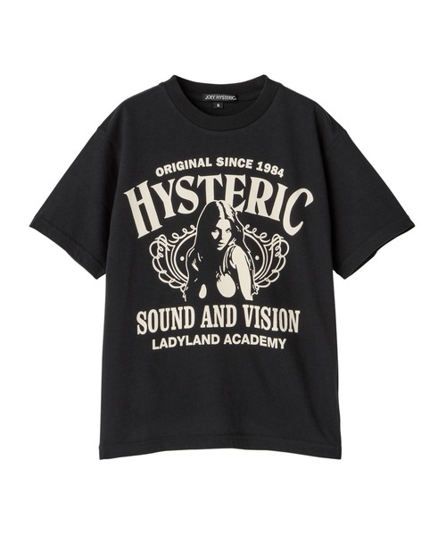 JOEY HYSTERIC（ジョーイヒステリック）の「LADYLAND ACADEMY Tシャツ（Tシャツ/カットソー・キッズ・ブラック/ホワイト系その他2/レッド・LARGE）」の2枚目の写真