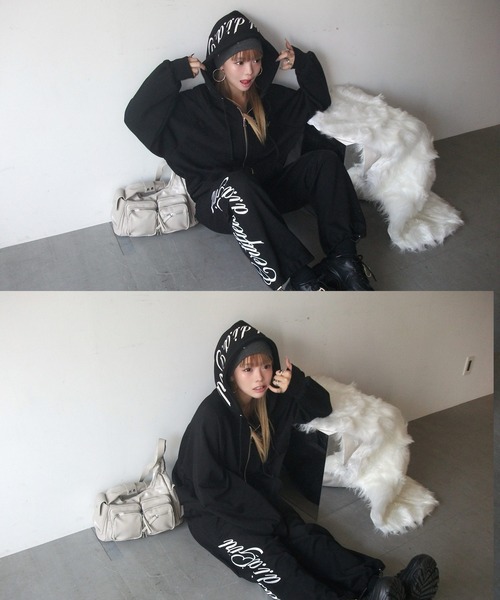 d.i.a パーカー オーバーサイズ フーディー ジップパーカー（パーカー）｜d.i.a.