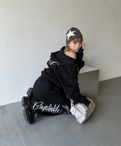 d.i.aパーカー オーバーサイズ フーディー ジップパーカー（パーカー）｜d.i.a.