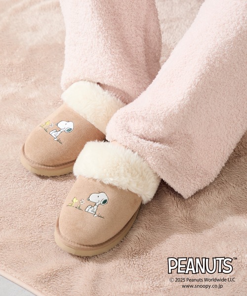 ORiental TRaffic（オリエンタルトラフィック）の「PEANUTS デザイン ファー ルームシューズ /G-0501(S)（その他シューズ・レディース・グレー/ベージュ/グリーン・M/L）」の13枚目の写真