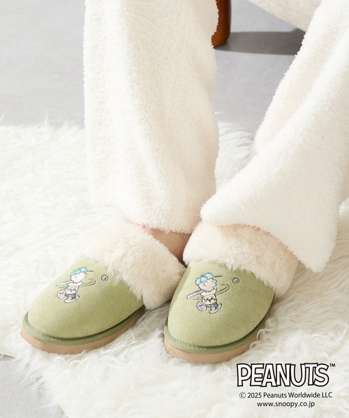 ORiental TRaffic（オリエンタルトラフィック）の「PEANUTS デザイン ファー ルームシューズ /G-0501(S)（その他シューズ・レディース・グレー/ベージュ/グリーン・M/L）」の21枚目の写真