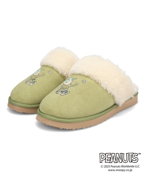 ORiental TRaffic（オリエンタルトラフィック）の「PEANUTS デザイン ファー ルームシューズ /G-0501(S)（その他シューズ・レディース・グレー/ベージュ/グリーン・M/L）」の20枚目の写真
