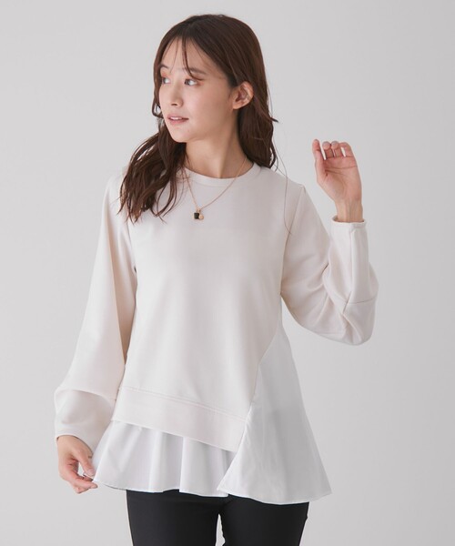 Jayro(ジャイロ)の「イレヘムドッキングプルオーバー(その他トップス・レディース・ホワイト系その他2/ネイビー/ライトグレー/ブラック・M)」の18枚目の写真