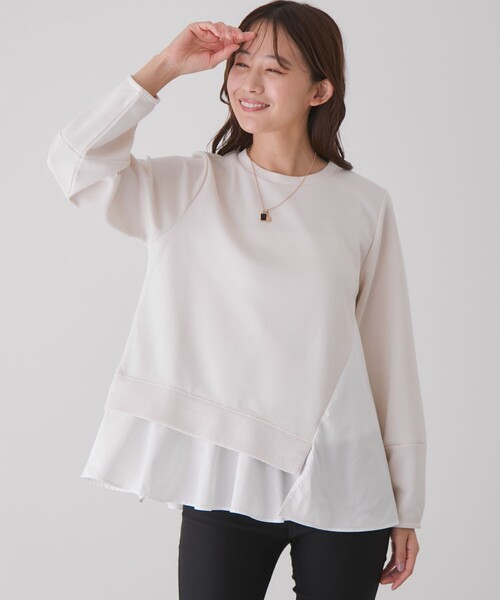 Jayro(ジャイロ)の「イレヘムドッキングプルオーバー(その他トップス・レディース・ホワイト系その他2/ネイビー/ライトグレー/ブラック・M)」の19枚目の写真
