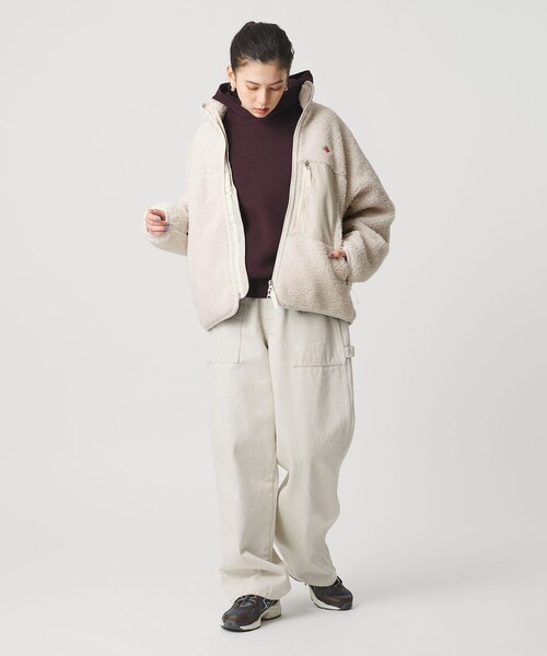 DANTON（ダントン）の「＜DANTON＞スタンド ボアジャケット（その他アウター・レディース・オフホワイト/ブラック・M）」の10枚目の写真