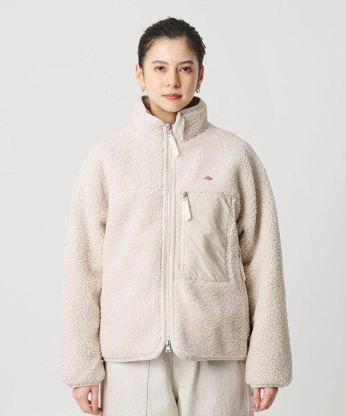 DANTON（ダントン）の「＜DANTON＞スタンド ボアジャケット（その他アウター・レディース・オフホワイト/ブラック・M）」の11枚目の写真