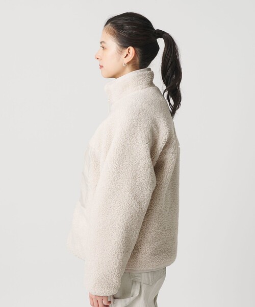 DANTON（ダントン）の「＜DANTON＞スタンド ボアジャケット（その他アウター・レディース・オフホワイト/ブラック・M）」の12枚目の写真