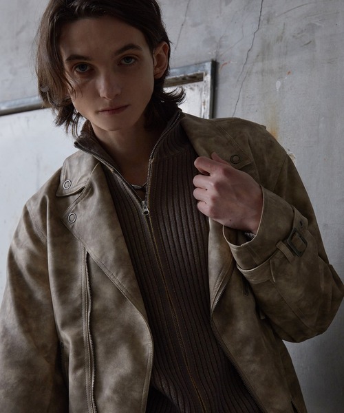 Spielio（シュピーリオ）の「【Spielio】 Vintage-like riders jacket