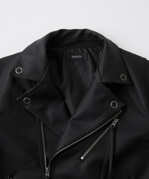 Spielio】 Vintage-like riders jacket / ヴィンテージライク合皮