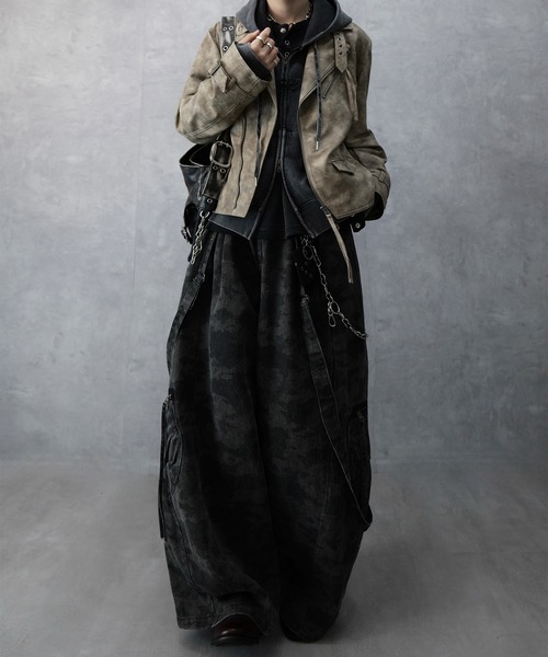 Spielio】 Vintage-like riders jacket / ヴィンテージライク合皮