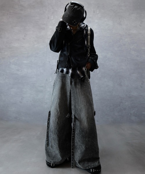 Spielio】 Vintage-like riders jacket / ヴィンテージライク合皮