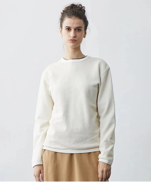 Good On（グッドオン）の「Good On/グッドオン　LS CREW SWEAT（スウェット・メンズ・ライトイエロー/ブラック/ナチュラル/ブルー系/ブルー系その他/コーラルピンク・MEDIUM/LARGE/X-LARGE）」の9枚目の写真