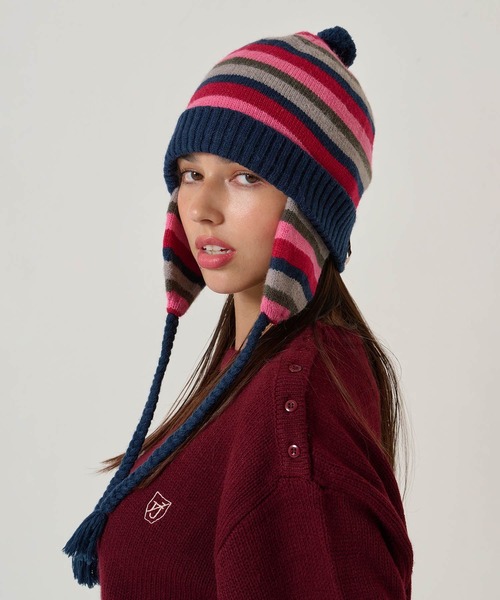 2025Limited Edition ボーダー ニット帽 TINA：JOJUN（ニットキャップ