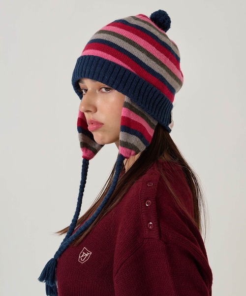 2025Limited Edition ボーダー ニット帽 TINA：JOJUN（ニットキャップ