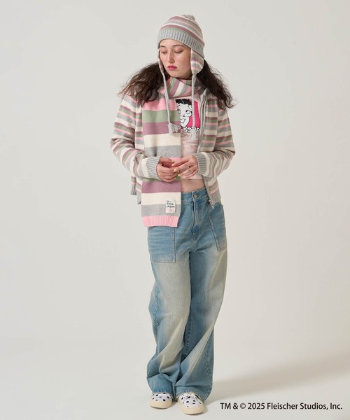 2025Limited Edition ボーダー ニット帽 TINA：JOJUN（ニットキャップ