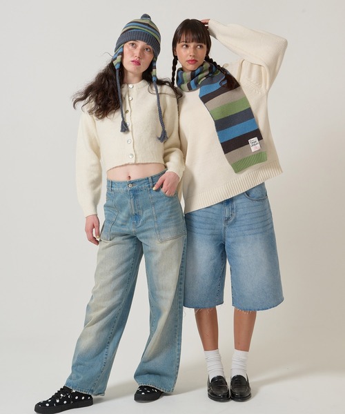 TINA：JOJUN（ティーナジョジュン）の「2025Limited Edition ボーダー ニット帽 TINA：JOJUN（ニットキャップ/ビーニー・レディース・ネイビー/グリーン/ミント・F）」の8枚目の写真