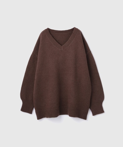 VICKY（ビッキー）の「アルパカタッチVネックニットプルオーバー≪手洗い可能≫（ニット/セーター・レディース・ブラック/ブラウン/ライトグレー・M）」の17枚目の写真