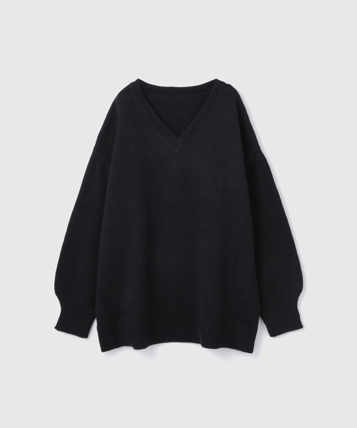 VICKY（ビッキー）の「アルパカタッチVネックニットプルオーバー≪手洗い可能≫（ニット/セーター・レディース・ブラック/ブラウン/ライトグレー・M）」の13枚目の写真