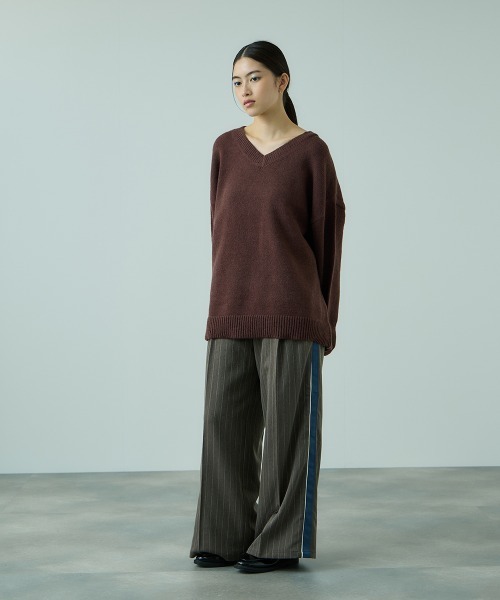 VICKY（ビッキー）の「アルパカタッチVネックニットプルオーバー≪手洗い可能≫（ニット/セーター・レディース・ブラック/ブラウン/ライトグレー・M）」の20枚目の写真