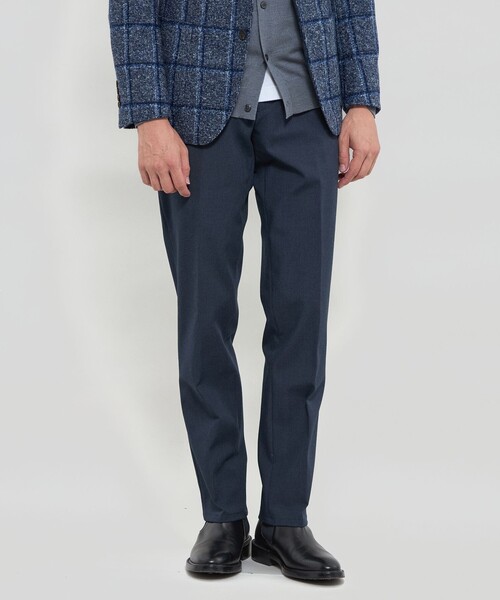 MACKINTOSH LONDON(マッキントッシュ ロンドン)の「【WEB・一部店舗限定】 ストレッチツイルパンツ(その他パンツ・メンズ・グリーン系その他5/ネイビー・82/78/86/90/94)」の2枚目の写真