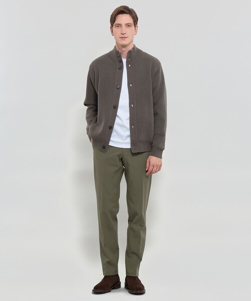 MACKINTOSH LONDON(マッキントッシュ ロンドン)の「【WEB・一部店舗限定】 ストレッチツイルパンツ(その他パンツ・メンズ・グリーン系その他5/ネイビー・82/78/86/90/94)」の4枚目の写真