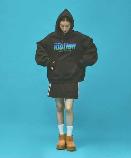 Kappa(カッパ)の「≪Kappa×and ST ウェルネスクラブ≫メッセージデザインパーカー (ユニセックス)(スウェット・レディース・ブラック/グレー・SMALL/MEDIUM/LARGE)」の13枚目の写真