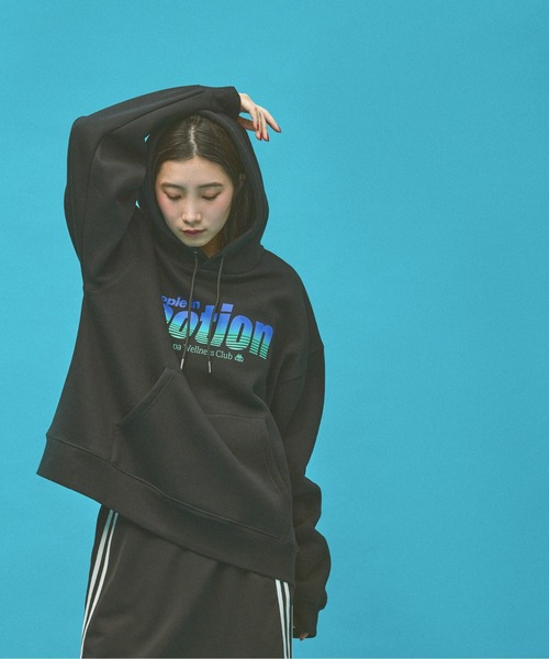 Kappa(カッパ)の「≪Kappa×and ST ウェルネスクラブ≫メッセージデザインパーカー (ユニセックス)(スウェット・レディース・ブラック/グレー・SMALL/MEDIUM/LARGE)」の16枚目の写真