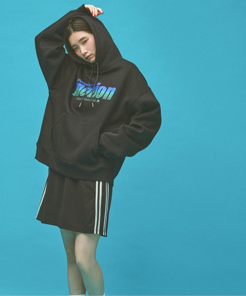 Kappa(カッパ)の「≪Kappa×and ST ウェルネスクラブ≫メッセージデザインパーカー (ユニセックス)(スウェット・レディース・ブラック/グレー・SMALL/MEDIUM/LARGE)」の17枚目の写真