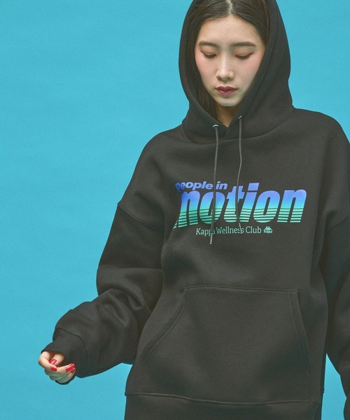Kappa(カッパ)の「≪Kappa×and ST ウェルネスクラブ≫メッセージデザインパーカー (ユニセックス)(スウェット・レディース・ブラック/グレー・SMALL/MEDIUM/LARGE)」の18枚目の写真