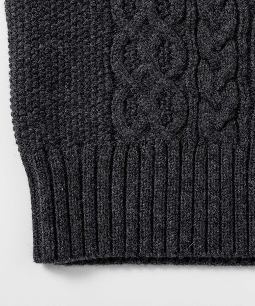AJUGA.（アジュガ）の「ウォッシャブルケーブルニット（ニット/セーター・レディース・グレー/ブラック・FREE）」の16枚目の写真