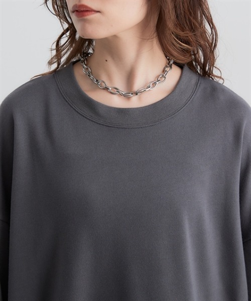 Soiunique（スワユニーク）の「ガーゼ裏毛　重ね着風長袖トップス　［Soiunique］（Tシャツ/カットソー・レディース・ブラック/グレイッシュベージュ/ブラウン/チャコール・S/M/L/LL）」の19枚目の写真