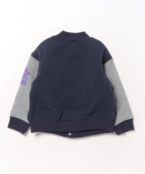 HAKKA KIDS（ハッカキッズ）の「スポンディングジャージスタジアムジャンパー（スタジャン・キッズ・レッド/ネイビー・110cm/120cm/130cm/100cm）」の3枚目の写真