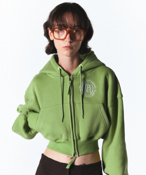 PARTIMENTO WOMEN（パルティメントウィメン）の「クラシックロゴクロップフードパーカー_ライトグリーン（パーカー・レディース・その他・ONE SIZE）」の9枚目の写真