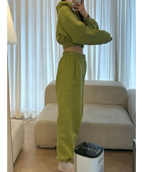 PARTIMENTO WOMEN（パルティメントウィメン）の「クラシックロゴクロップフードパーカー_ライトグリーン（パーカー・レディース・その他・ONE SIZE）」の11枚目の写真