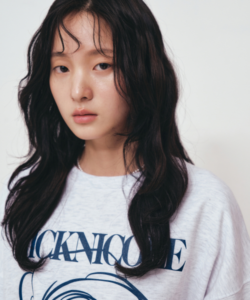 NICK&NICOLE(ニックアンドニコール)の「NICOLE ROSE PRINTING SWEATSHIRT_MELANGE NAVY(スウェット・レディース・その他・FREE)」の3枚目の写真
