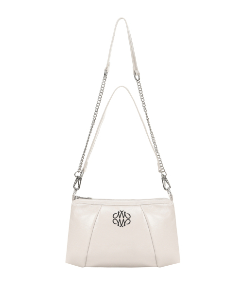 NICK&NICOLE(ニックアンドニコール)の「NICOLE SQUARE SHOULDER MINI CHAIN BAG_CREAM(ショルダーバッグ・レディース・その他・FREE)」の1枚目の写真