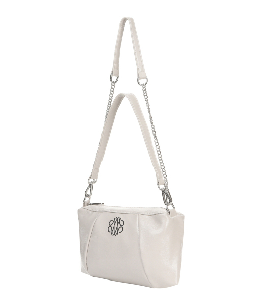 NICK&NICOLE(ニックアンドニコール)の「NICOLE SQUARE SHOULDER MINI CHAIN BAG_CREAM(ショルダーバッグ・レディース・その他・FREE)」の2枚目の写真