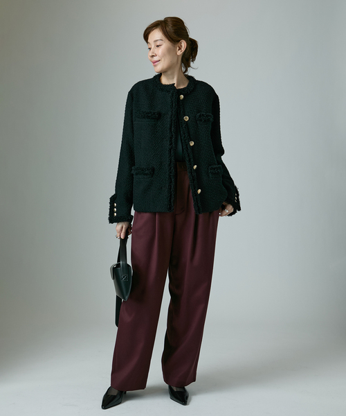 VERMEIL par iena(ヴェルメイユパーイエナ)の「《追加6》シアーブラウス(シャツ/ブラウス・レディース・ネイビー・FREE)」の6枚目の写真