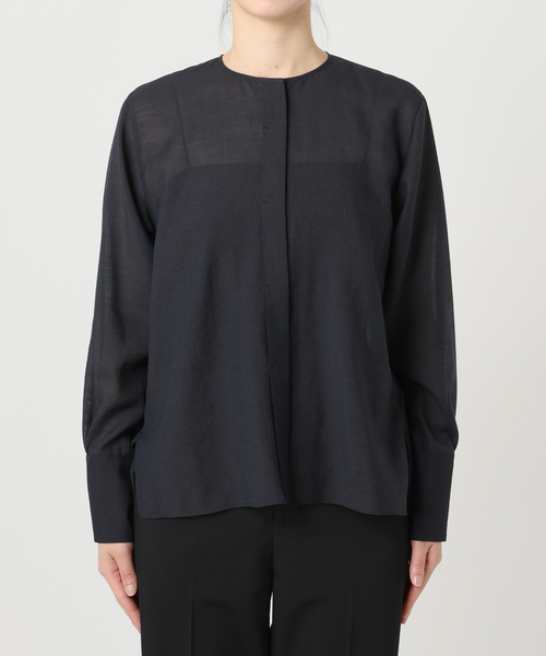 VERMEIL par iena(ヴェルメイユパーイエナ)の「《追加6》シアーブラウス(シャツ/ブラウス・レディース・ネイビー・FREE)」の15枚目の写真