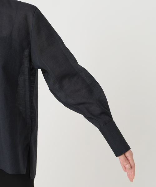 VERMEIL par iena(ヴェルメイユパーイエナ)の「《追加6》シアーブラウス(シャツ/ブラウス・レディース・ネイビー・FREE)」の20枚目の写真