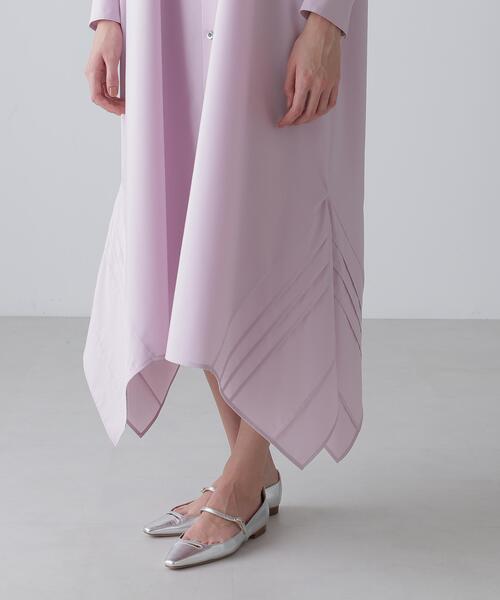 ADORE（アドーア）の「◆プレーンストレッチワンピース（シャツワンピース・レディース・ブラック/ピンク・38）」の11枚目の写真
