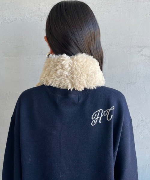 Casselini（キャセリーニ）の「[Casselini/キャセリーニ] ミニリボンティペットマフラー（マフラー・レディース・ブラック/ベージュ・ONE SIZE）」の14枚目の写真